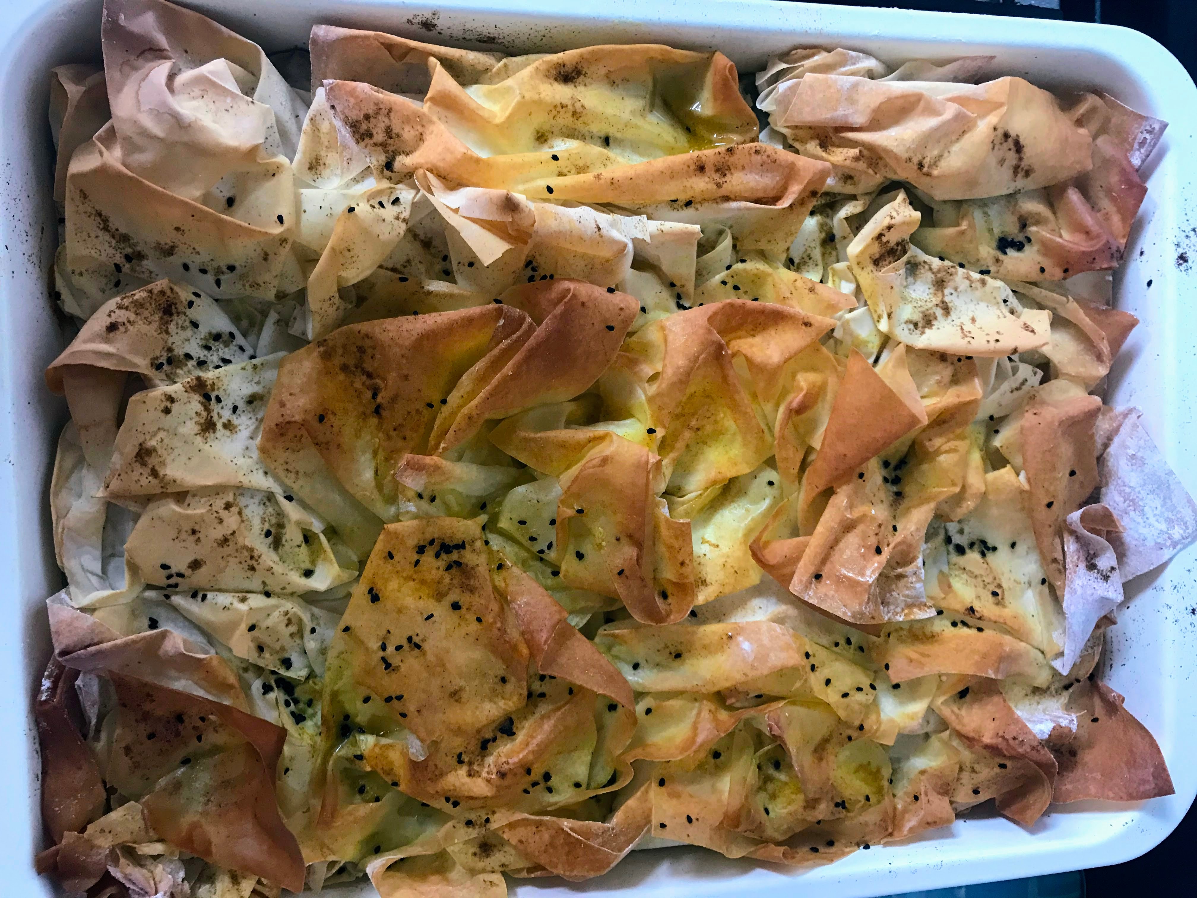 Courgette & Herb Filo Pie