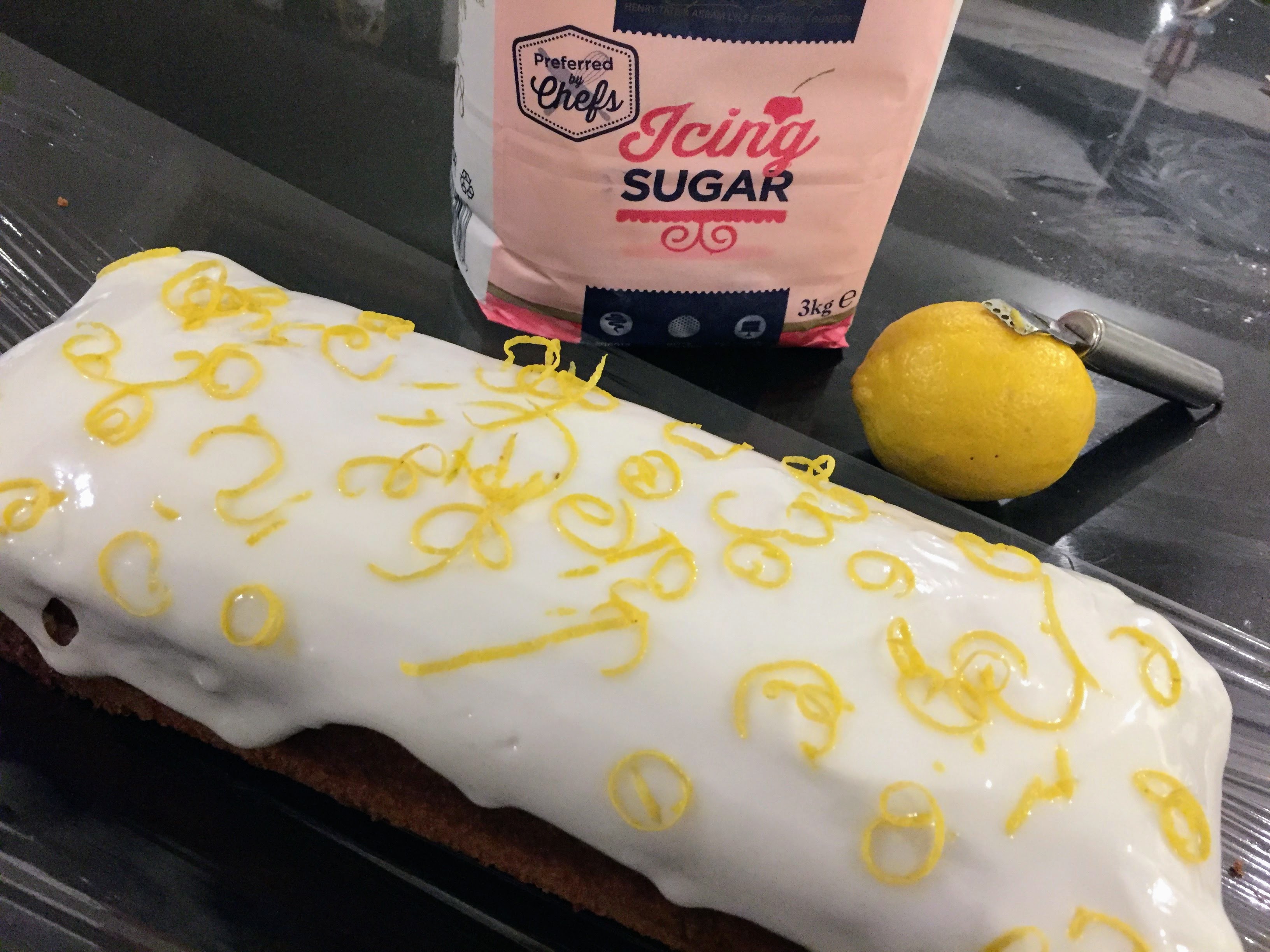 Lemon Courgette Cake Tray Bake